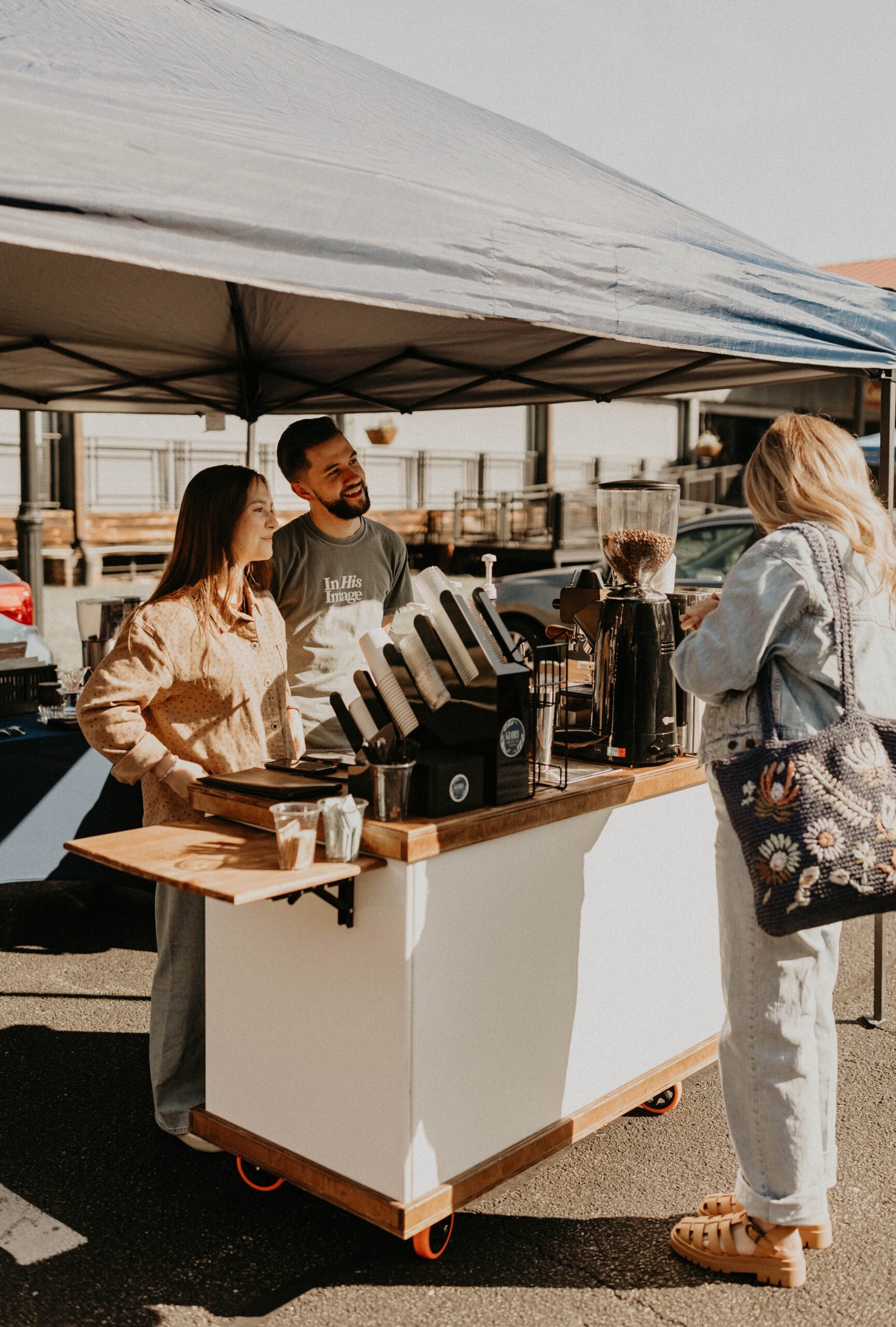 Glory Coffee Cart serving an event